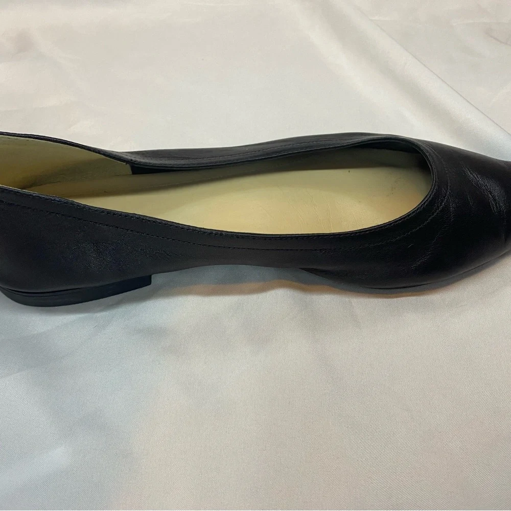 Everlane Black Pointed Leather Flats - Picture 7 of 10